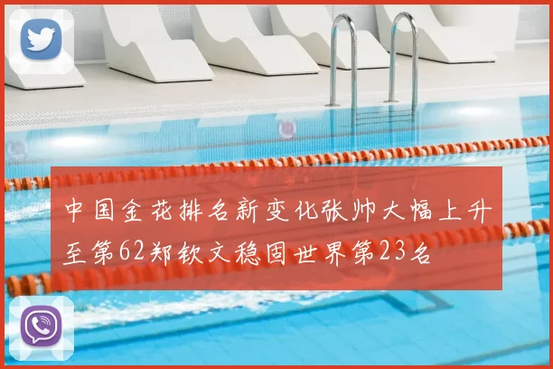 中国金花排名新变化张帅大幅上升至第62郑钦文稳固世界第23名